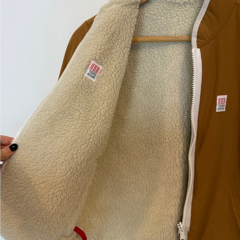 Topo Designs Reversible Sherpa Fleece Jacket - Picture 5 of 7